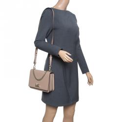 Pre Owned حقيبة كتف مايكل كورس سواغ سلسلة موت جلد بيج