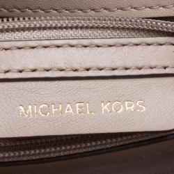 مملوكة مسبقًا حقيبة كتف مايكل كورس سلسلة مرصعة سلوان كبيرة جلد مب طنة بيج