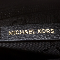 مملوكة مسبقًا حقيبة كتف مايكل كورس سلسلة مرصعة متوسطة جلد سوداء