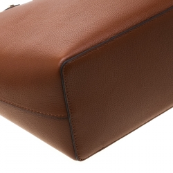 Pre Owned حقيبة يد مايكل كورس كارياول لاغدغ كارسون كبيرة جلد بنية