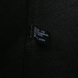 Pre Owned Michael Kors Black Leather Large Karson Luggage Carryall Tote