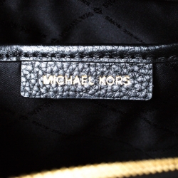 Pre Owned Michael Kors Black Leather Studded Abbey Backpack