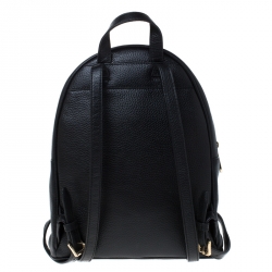 Pre Owned Michael Kors Black Leather Studded Abbey Backpack