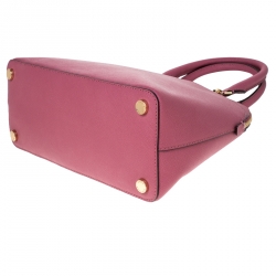 Pre Owned  MICHAEL Michael Kors Pink Saffiano Leather Emmy Satchel