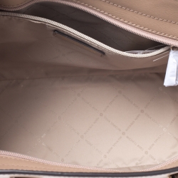 Pre Owned Michael Kors Beige Saffiano Leather Large Selma Tote