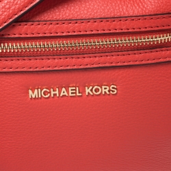 Pre Owned حقيبة كروس مايكل كورس جلد برتقالية