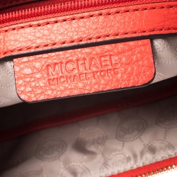 Pre Owned حقيبة كروس مايكل كورس جلد برتقالية