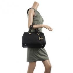 Pre Owned Michael Kors Black Medium Saffiano Leather Tote