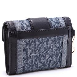 Pre Owned حقيبة صغيرة مايكل كورس ويتني جلد أزرق و نسيج صغيرة بسلسلة