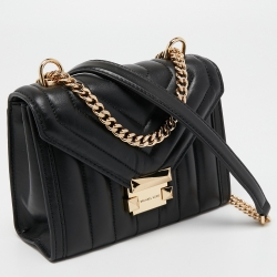 Pre Owned حقيبة كتف مايكل كورس جلد مبطن بني فاتح