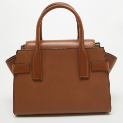 Pre Owned حقيبة ساتشل مايكل كورس كارمن باتشوورك جلد بني