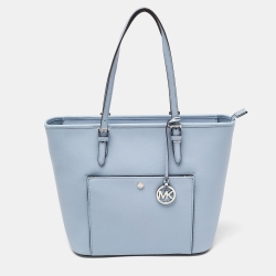 Pre Owned حقيبة يد مايكل كورس جيب بكبسون ج ت ست جلد رمادية