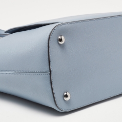 Pre Owned حقيبة يد مايكل كورس جيب بكبسون جت ست جلد رمادية