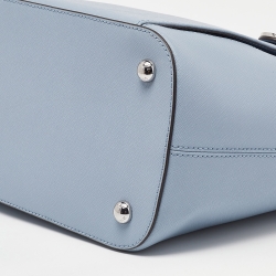 Pre Owned حقيبة يد مايكل كورس جيب بكبسون جت ست جلد رمادية