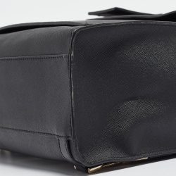 Pre Owned Michael Kors Black Coated Canvas Penny Commuter Backpack
