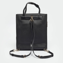 Pre Owned Michael Kors Black Coated Canvas Penny Commuter Backpack