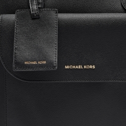 Pre Owned Michael Kors Black Coated Canvas Penny Commuter Backpack