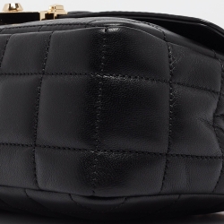 Pre Owned Michael Kors Black Quilted Leather Large Soho Chain Shoulder Bag