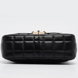 Pre Owned Michael Kors Black Quilted Leather Large Soho Chain Shoulder Bag