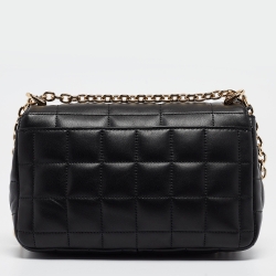Pre Owned Michael Kors Black Quilted Leather Large Soho Chain Shoulder Bag