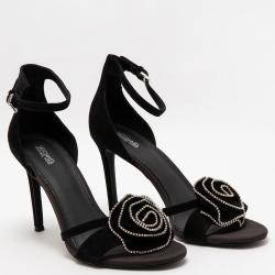 Michael Kors Black Suede Ankle Strap Sandals Size EU 39
