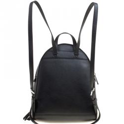 مملوكة مسبقًا Michael Kors Black Leather Medium Reazip Backpack