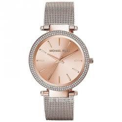 مملوكة مسبقًا Michael Kors Rose Gold Plated Steel Darci MK3369 Women's Wristwatch 39MM