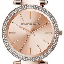 مملوكة مسبقًا Michael Kors Rose Gold Plated Steel Darci MK3369 Women's Wristwatch 39MM