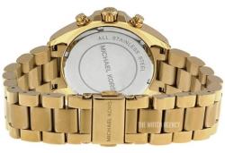 Pre Owned Michael Kors Champagne Yellow Gold Plated Steel Bradshaw MK5798 Women's Wristwatch 35MM