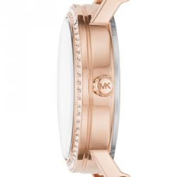 Pre Owned Michael Kors MOP Rose Gold Plated Steel Petite Norie MK3892 Women's Wristwatch 28MM