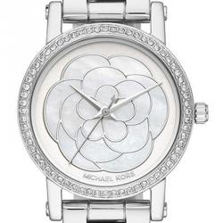 Pre Owned Michael Kors MOP Stainless Steel Petite Norie MK3891 Women's Wristwatch 28MM