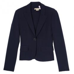 Pre Owned Michael Kors Plum Wool Dress Suit S