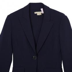 Pre Owned Michael Kors Plum Wool Dress Suit S