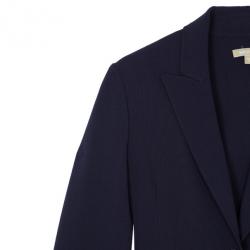 Pre Owned Michael Kors Plum Wool Dress Suit S