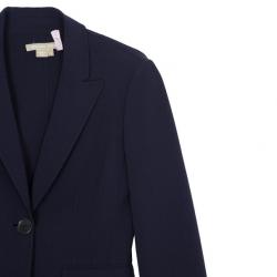 Pre Owned Michael Kors Plum Wool Dress Suit S