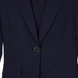 Pre Owned Michael Kors Plum Wool Dress Suit S