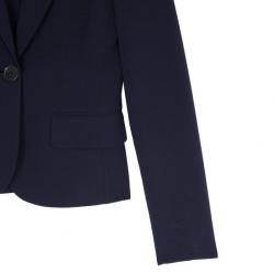 Pre Owned Michael Kors Plum Wool Dress Suit S