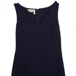 Pre Owned Michael Kors Plum Wool Dress Suit S