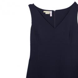 Pre Owned Michael Kors Plum Wool Dress Suit S