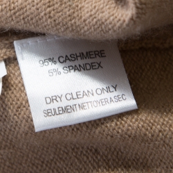 Pre Owned Michael Kors Brown Cashmere Cardigan S