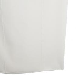 Pre Owned Michael Kors White BodyCon Crossback Sheath Dress S