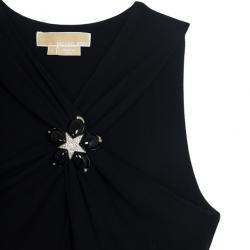 Michael Kors Collection Black Embellished Top S