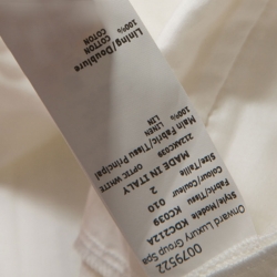 Pre Owned Michael Kors Optic White Linen Wide Leg Trousers S 