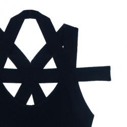 Pre Owned Michael Kors Criss-Cross Detail Cocktail Dress S