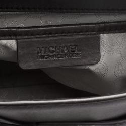 Pre Owned حقيبة مايكل كورس هيميلتون جلد بنية داكنة