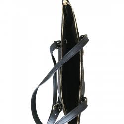 مملوكة مسبقًا Michael Kors Black Saffiano Leather Jet Set Top-Zip Tote