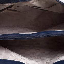 مملوكة مسبقًا حقيبة مايكل كورس هاميلتون إيست ويست جلد أزرق كحلي