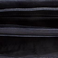 Pre Owned حقيبة كتف مايكل كورس سلوين جلد دانتيل مزخرفة سوداء