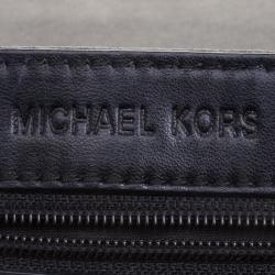 Pre Owned حقيبة كتف مايكل كورس سلوين جلد دانتيل مزخرفة سوداء