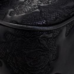 Pre Owned حقيبة كتف مايكل كورس سلوين جلد دانتيل مزخرفة س وداء